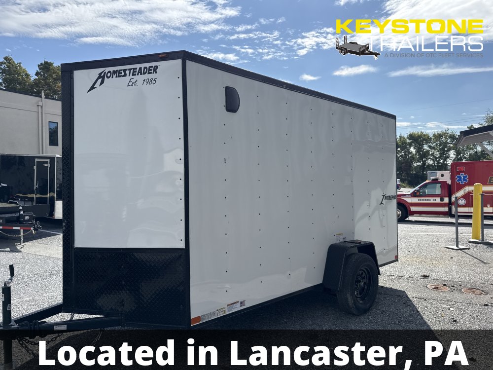 2026 Homesteader Trailers - 612IS - White - 6x12 - 2,990#