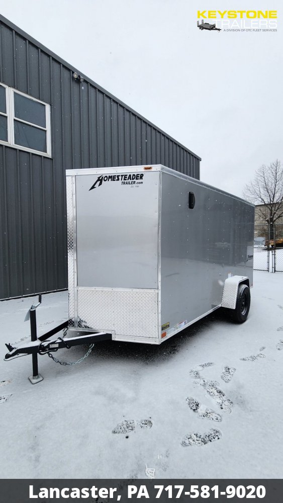 2025 Homesteader Trailers - 612IS - Silver Mist - 6x12 - 2,990#