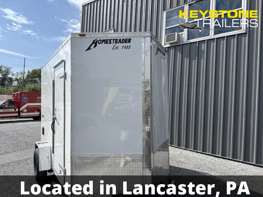 2026 Homesteader Trailers - 610IS - White - 6x10 - 2,990#