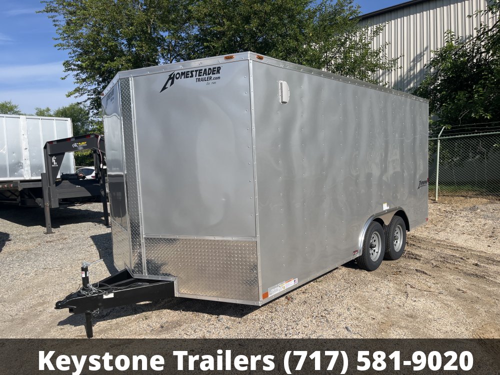 2025 Homesteader Trailers - 816IT - Silver - 8.5x16 - 7,000#
