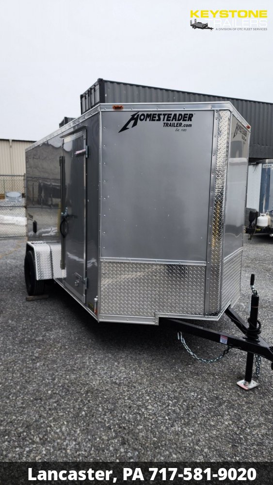 2025 Homesteader Trailers - 612IS - Silver Mist - 6x12 - 2,990#