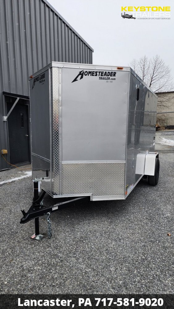 2025 Homesteader Trailers - 612IS - Silver Mist - 6x12 - 2,990#