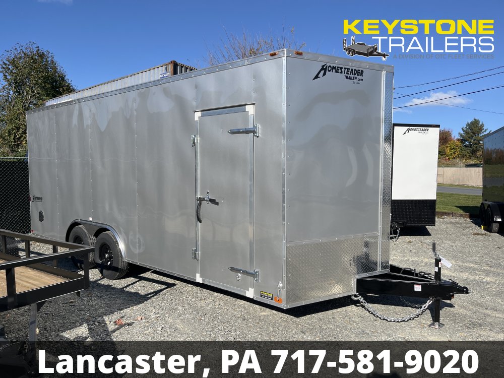 2025 Homesteader Trailers - 820IT - Silver Mist - 8.5x20 - 9,950#