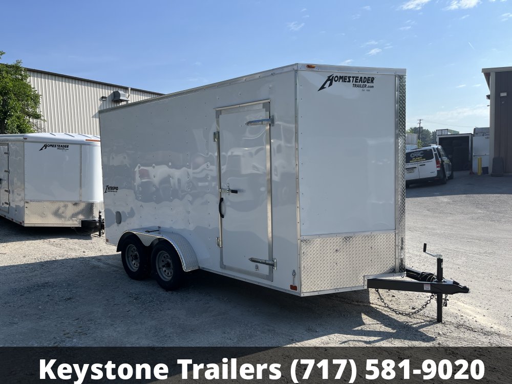 2025 Homesteader Trailers - 714IT - White - 7x14 - 7,000#