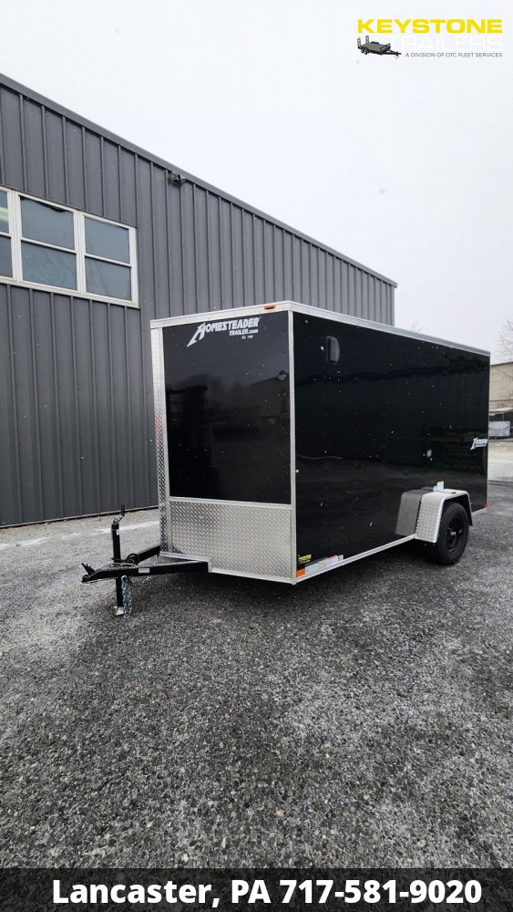 2025 Homesteader Trailers - 712IS - Black - 7x12 - 2,990#