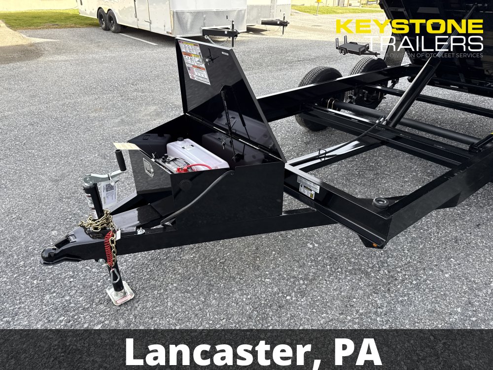 2026 B-Wise - DT714LP-LE-14 - Black - 7x14 - 14,000# w/ Ramps & Combo-Gate