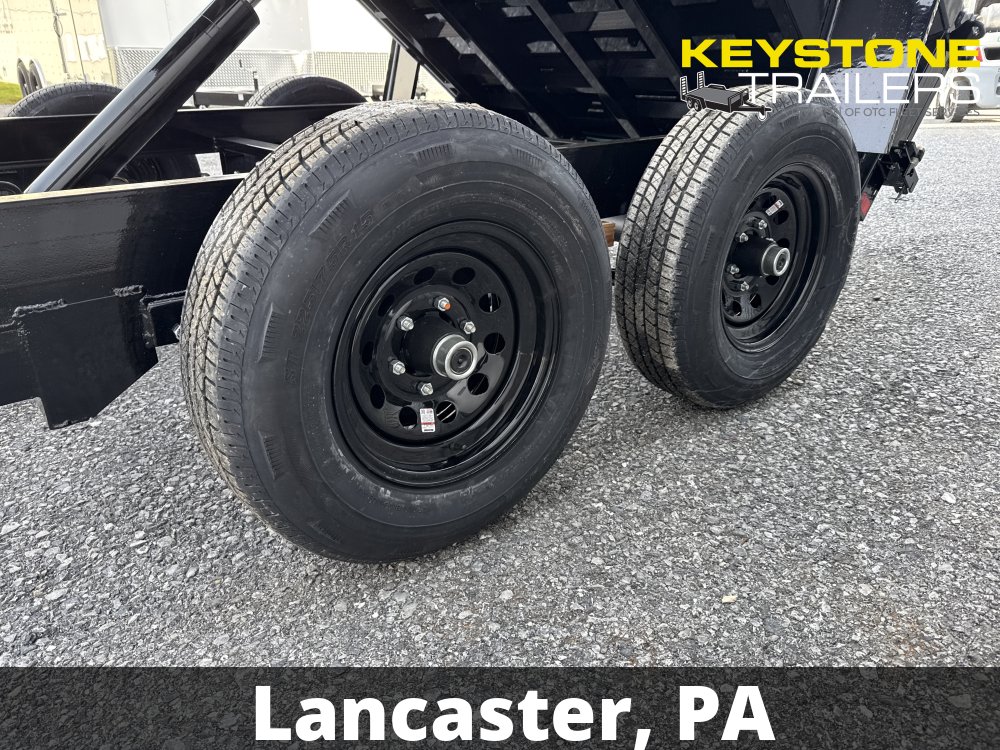 2026 B-Wise - DT714LP-LE-14 - Black - 7x14 - 14,000# w/ Ramps & Combo-Gate