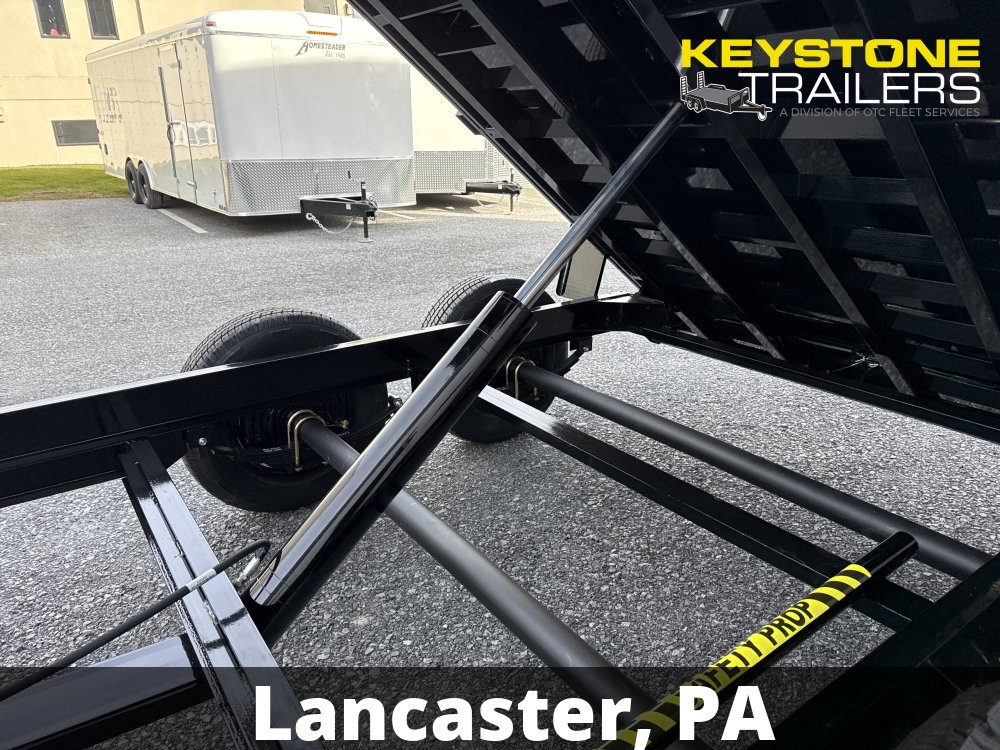 2026 B-Wise - DT714LP-LE-14 - Black - 7x14 - 14,000# w/ Ramps & Combo-Gate