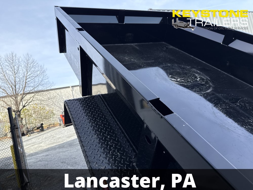 2026 B-Wise - DT714LP-LE-14 - Black - 7x14 - 14,000# w/ Ramps & Combo-Gate