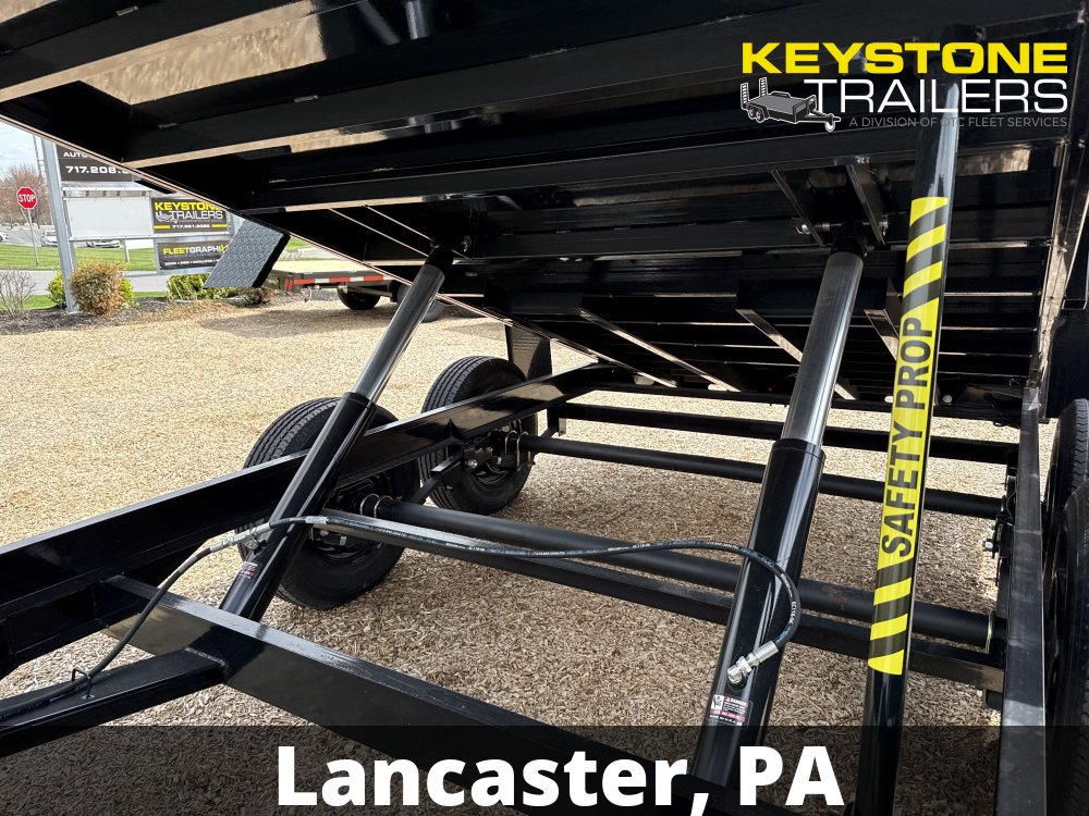 2026 B-Wise - DT714LP-LE-14 - Black - 7x14 - 14,000# w/ Ramps & Combo-Gate