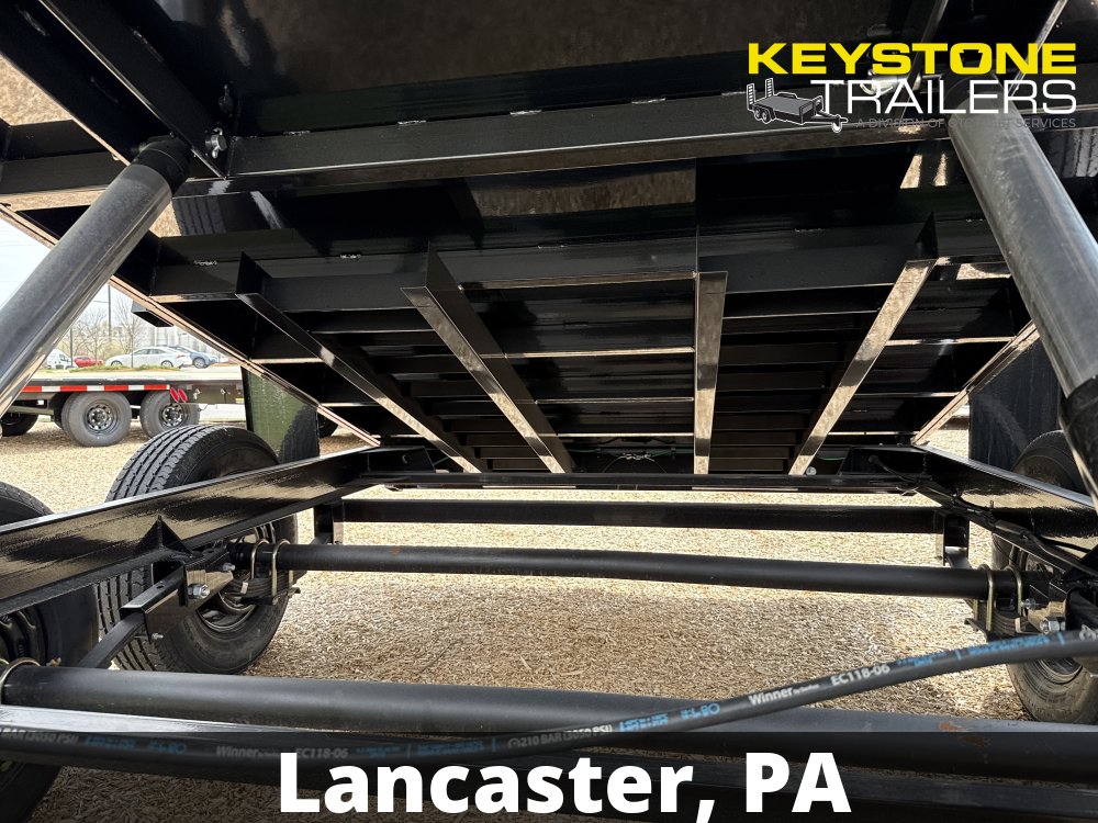 2026 B-Wise - DT714LP-LE-14 - Black - 7x14 - 14,000# w/ Ramps & Combo-Gate