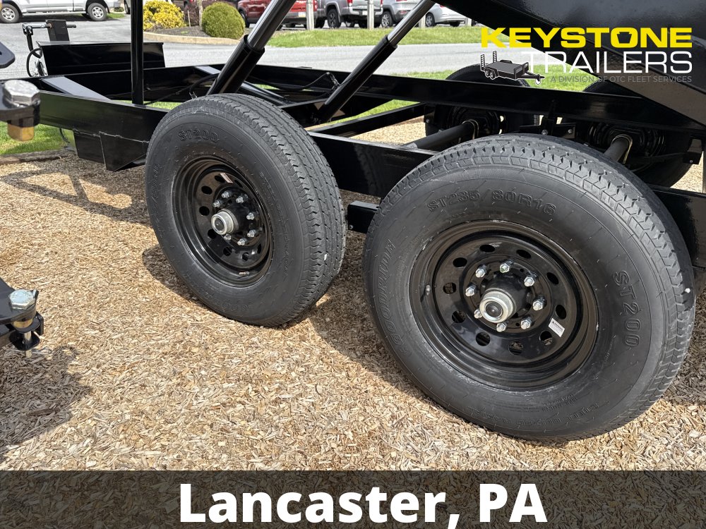 2026 B-Wise - DT714LP-LE-14 - Black - 7x14 - 14,000# w/ Ramps & Combo-Gate