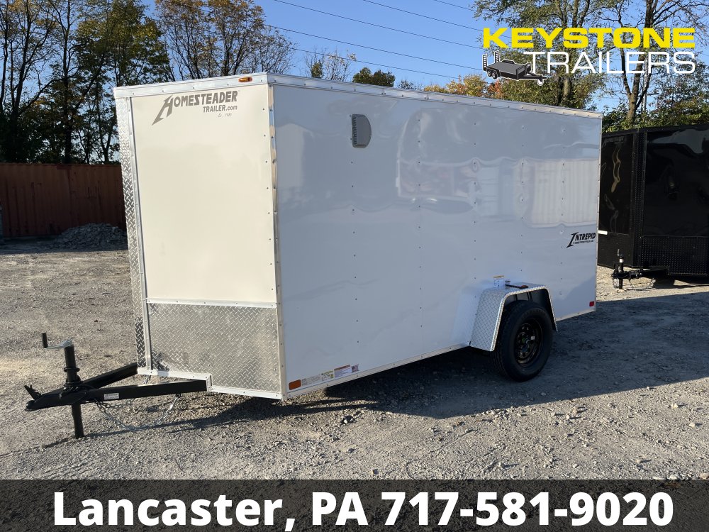 2025 Homesteader Trailers - 612IS - White - 6x12 - 2,990#