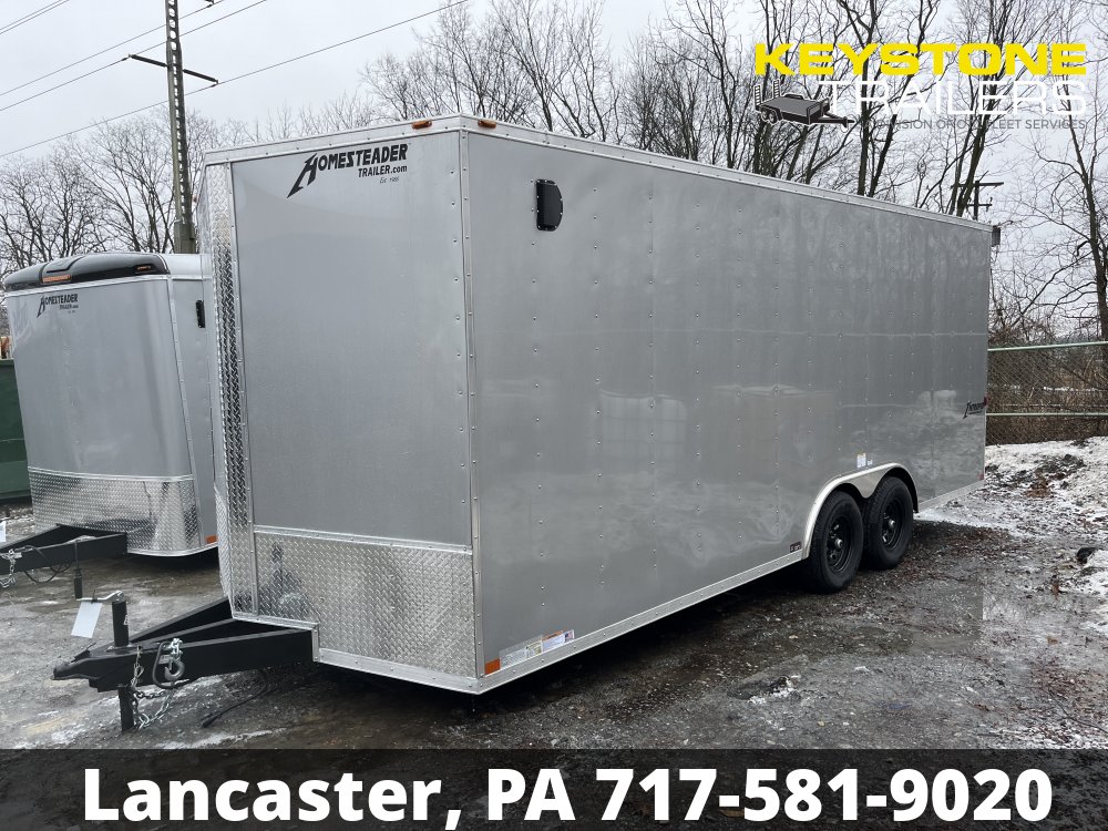 2025 Homesteader Trailers - 820IT - Silver Mist - 8.5x20 - 9,950#