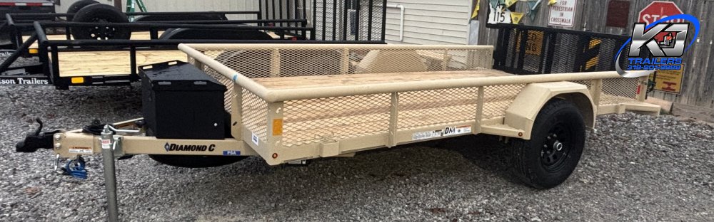 77"x12' Diamond C Utility SINGLE AXLE