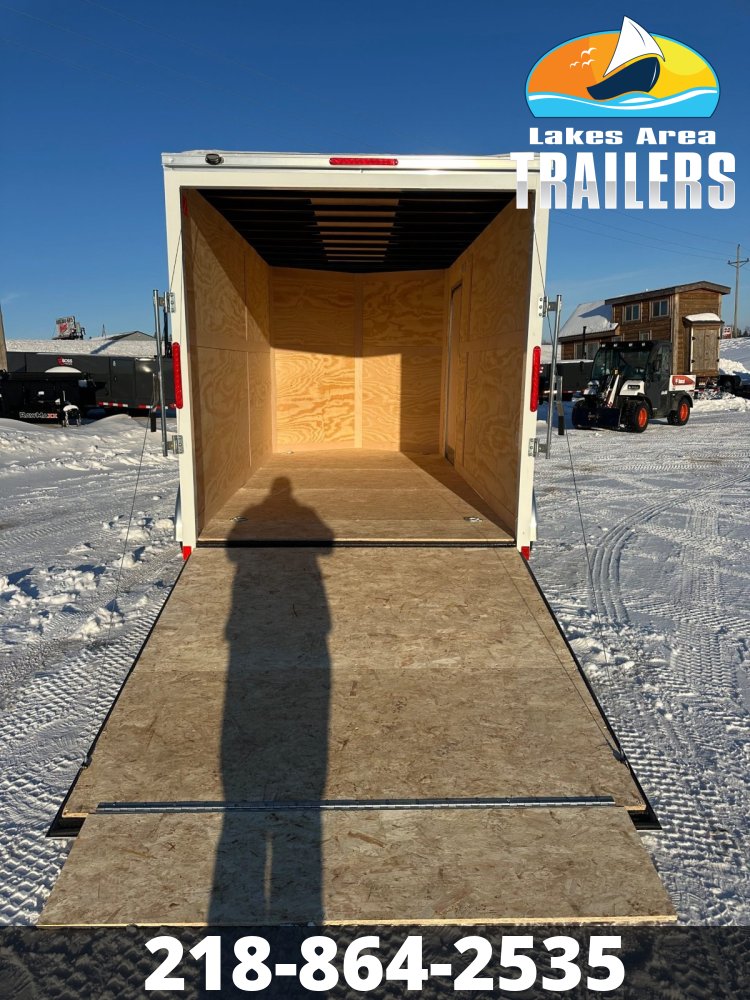 2026 CROSS 7X14 BETA WHITE ENCLOSED TRAILER