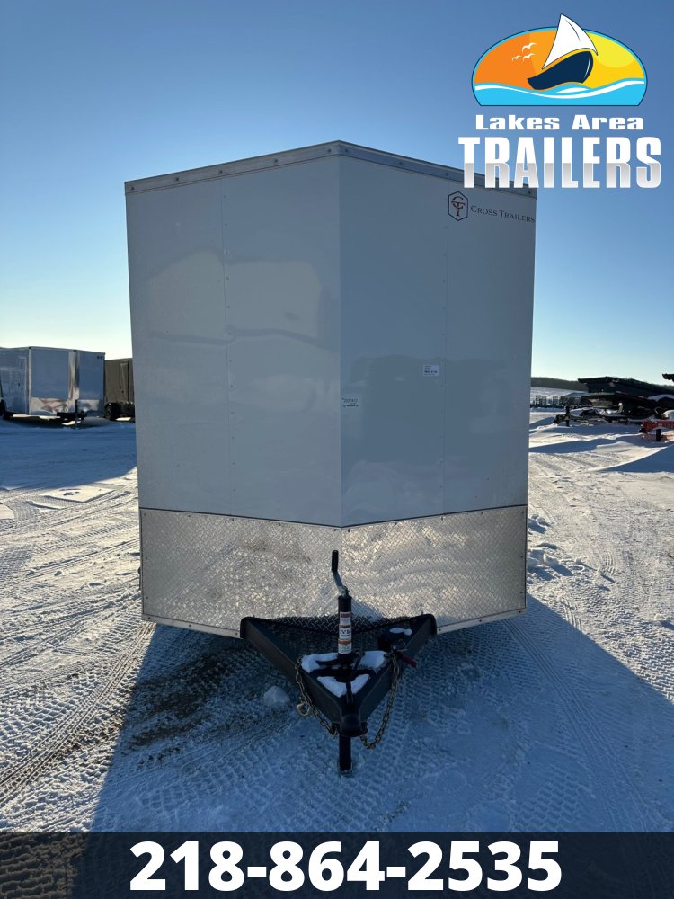 2026 CROSS 7X14 BETA WHITE ENCLOSED TRAILER