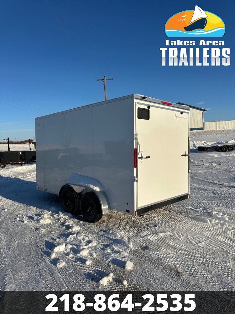 2026 CROSS 7X14 BETA WHITE ENCLOSED TRAILER