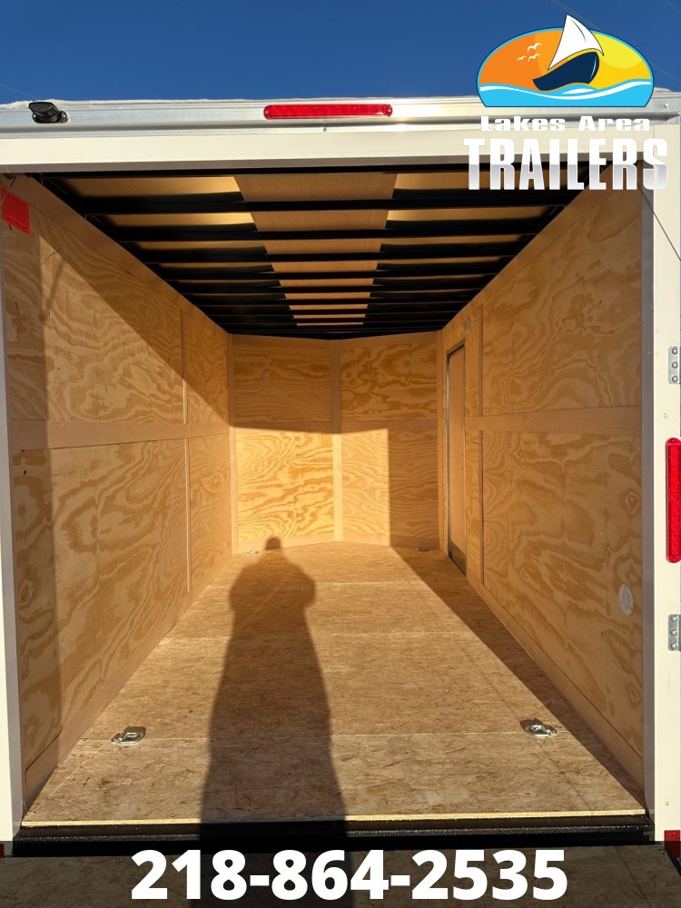 2026 CROSS 7X14 BETA WHITE ENCLOSED TRAILER