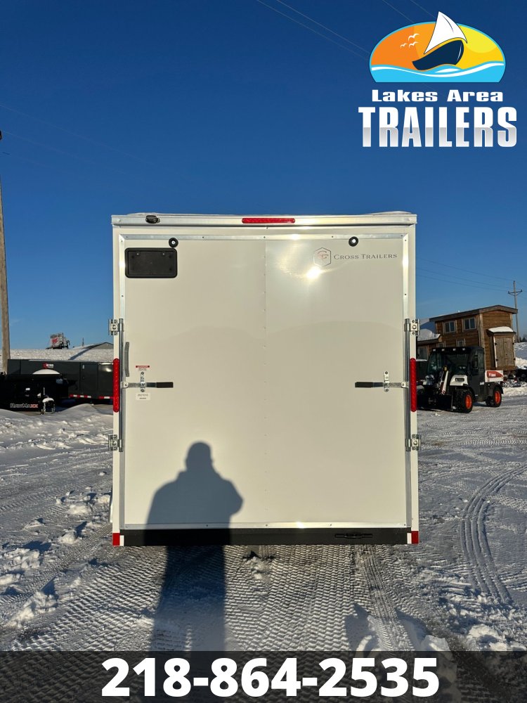 2026 CROSS 7X14 BETA WHITE ENCLOSED TRAILER