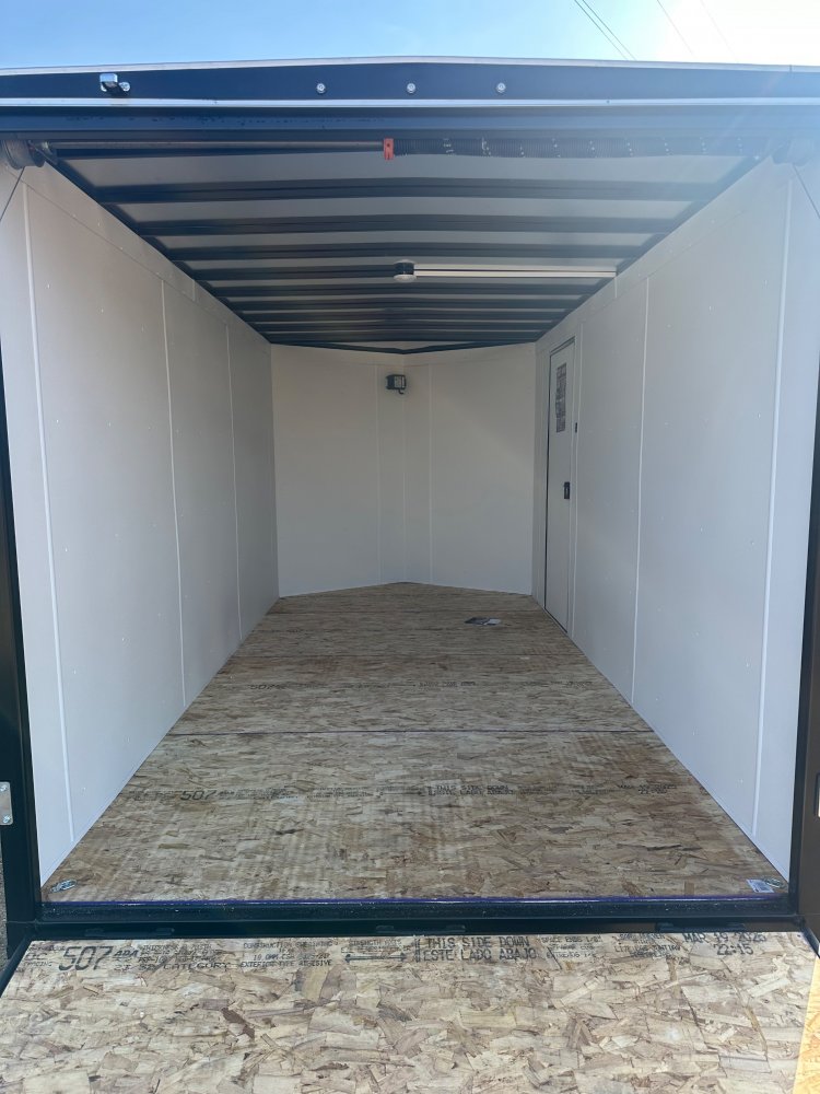 2025 AERO 7X14 WHITE ENCLOSED TRAILER
