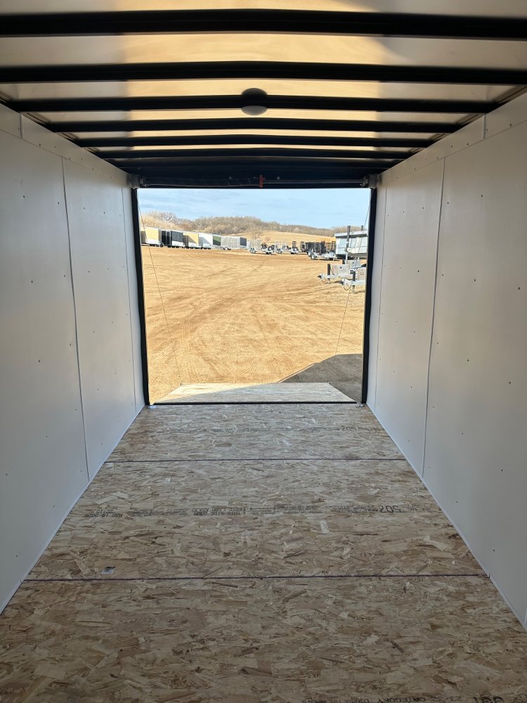 2025 AERO 7X14 WHITE ENCLOSED TRAILER