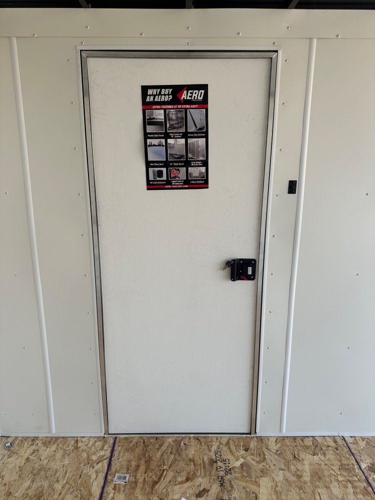 2025 AERO 7X14 WHITE ENCLOSED TRAILER
