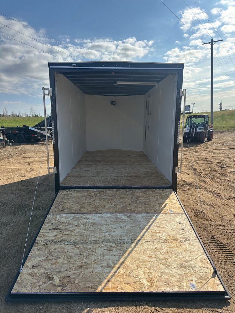2025 AERO 7X14 WHITE ENCLOSED TRAILER