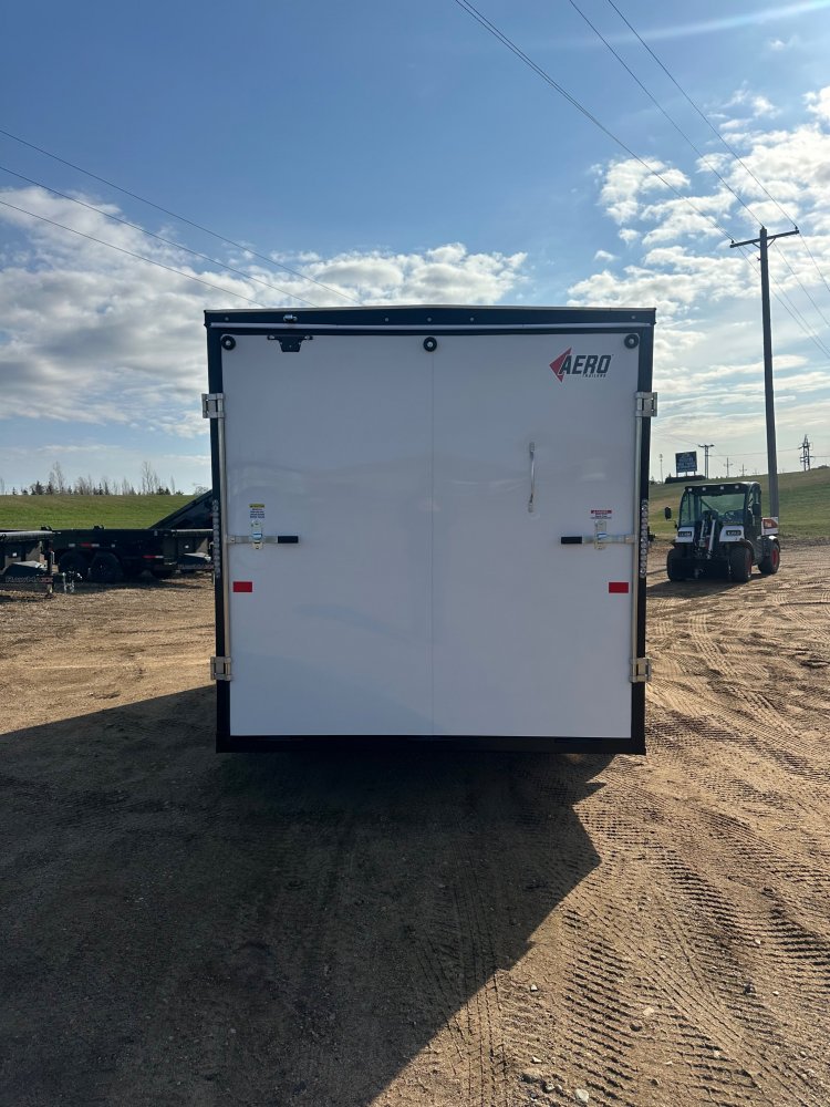 2025 AERO 7X14 WHITE ENCLOSED TRAILER