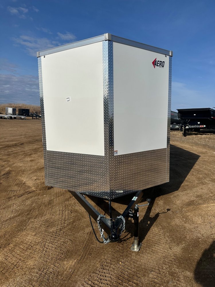 2025 AERO 7X14 WHITE ENCLOSED TRAILER