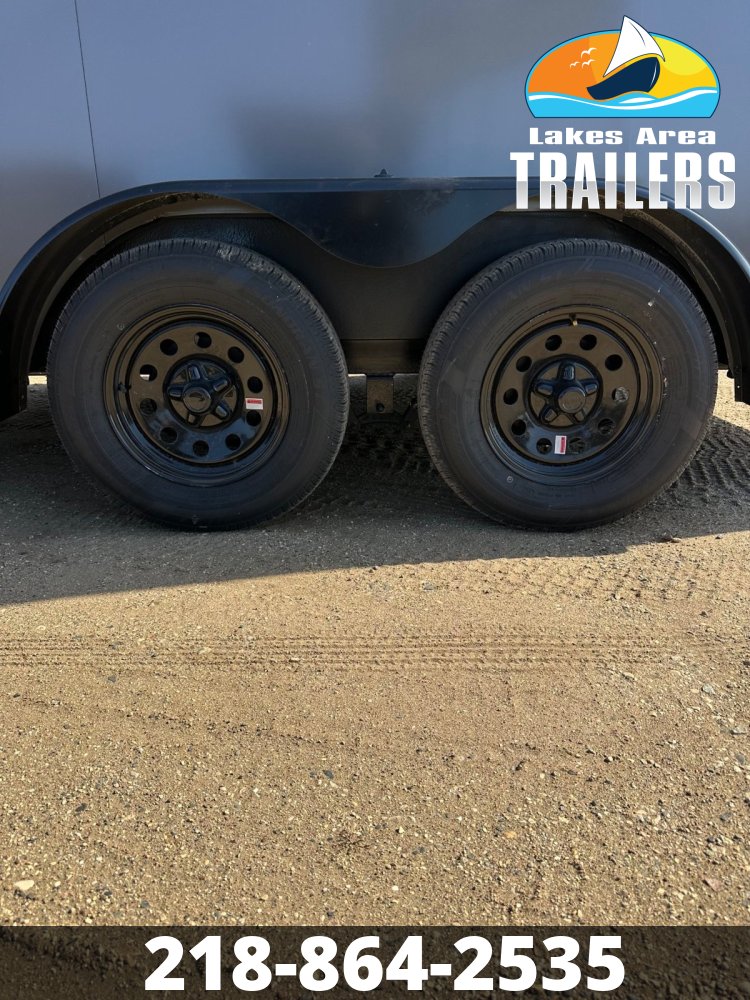 2026 CROSS 7X16 ALPHA CHARCOAL BLACKOUT ENCLOSED TRAILER