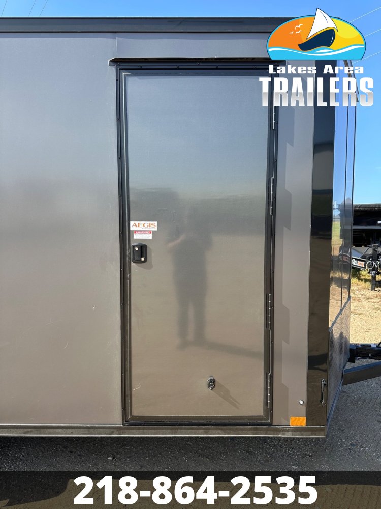2026 CROSS 7X16 ALPHA CHARCOAL BLACKOUT ENCLOSED TRAILER
