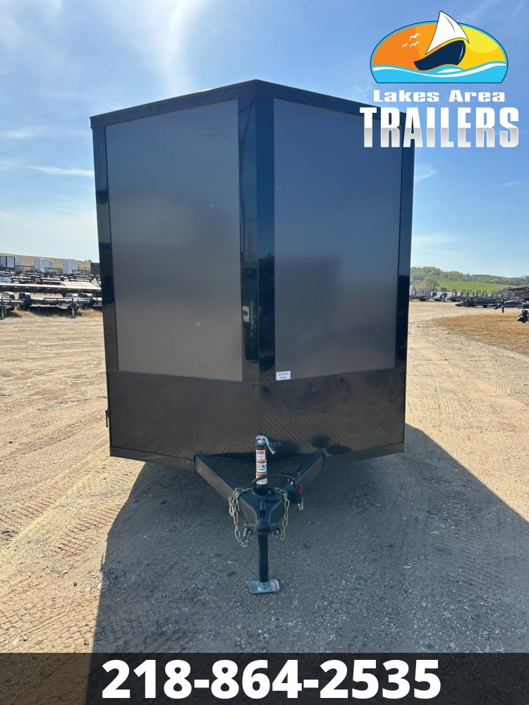 2026 CROSS 7X16 ALPHA CHARCOAL BLACKOUT ENCLOSED TRAILER