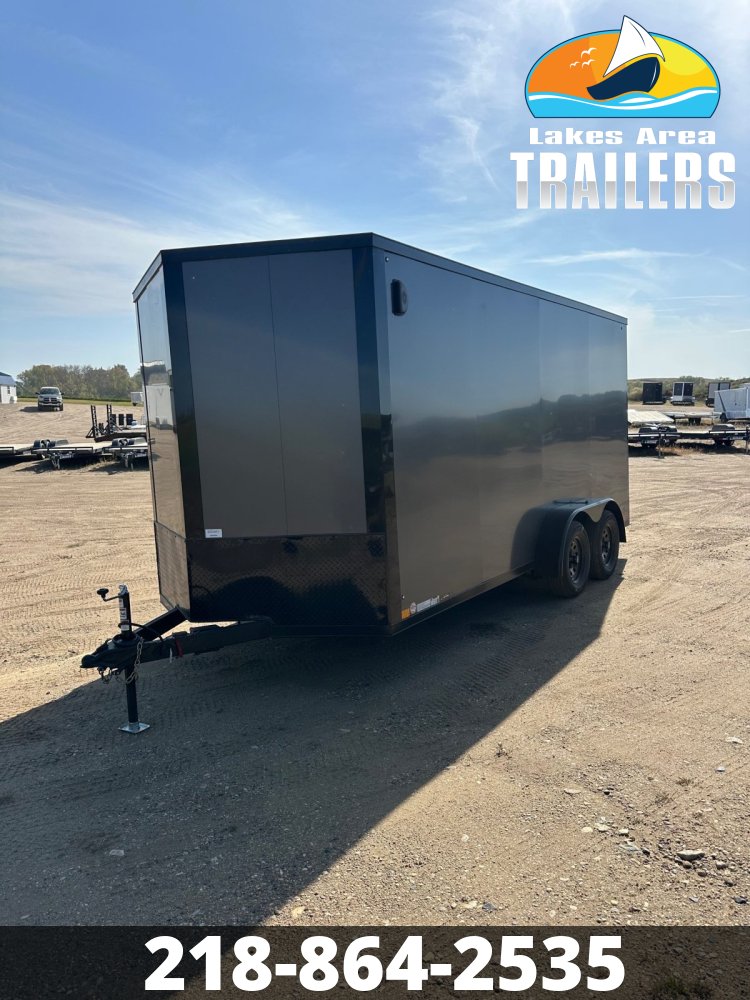 2026 CROSS 7X16 ALPHA CHARCOAL BLACKOUT ENCLOSED TRAILER