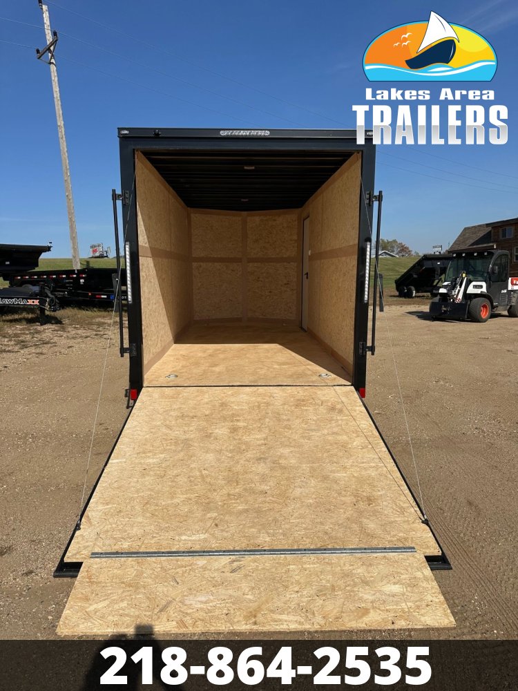2026 CROSS 7X16 ALPHA CHARCOAL BLACKOUT ENCLOSED TRAILER
