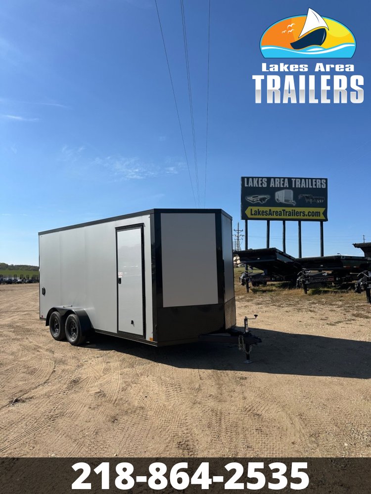 2026 CROSS 7X16 ALPHA SILVER BLACKOUT ENCLOSED TRAILER