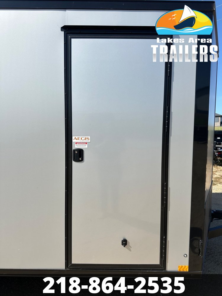 2026 CROSS 7X16 ALPHA SILVER BLACKOUT ENCLOSED TRAILER