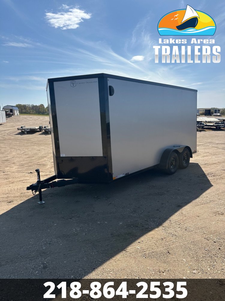 2026 CROSS 7X16 ALPHA SILVER BLACKOUT ENCLOSED TRAILER