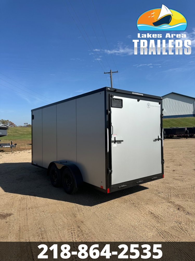 2026 CROSS 7X16 ALPHA SILVER BLACKOUT ENCLOSED TRAILER