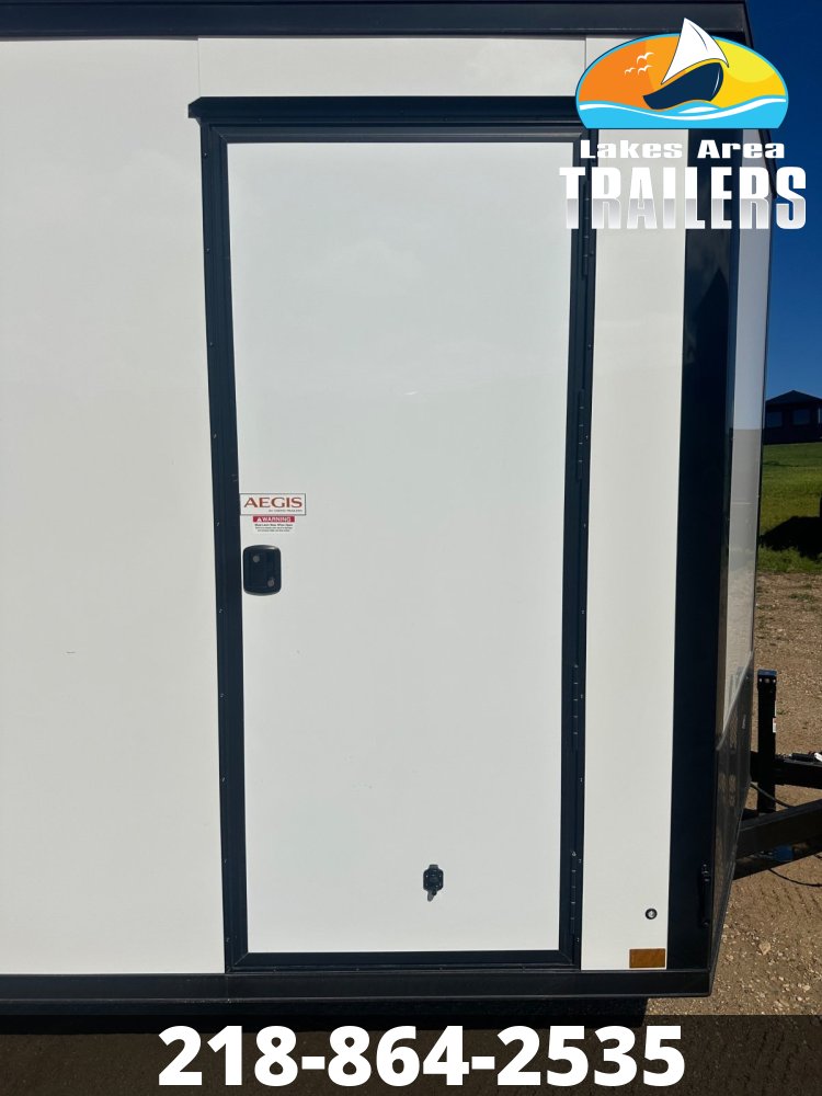 2026 CROSS 7X16 ALPHA WHITE ENCLOSED TRAILER