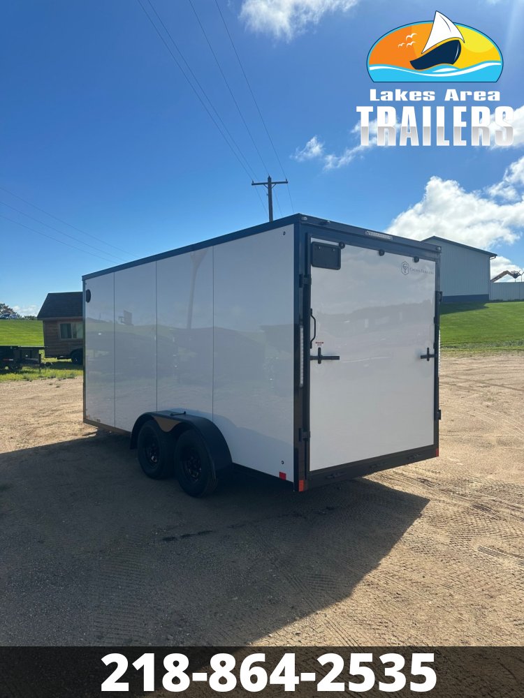 2026 CROSS 7X16 ALPHA WHITE ENCLOSED TRAILER