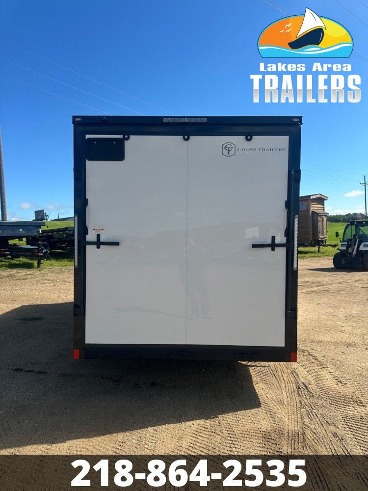 2026 CROSS 7X16 ALPHA WHITE ENCLOSED TRAILER