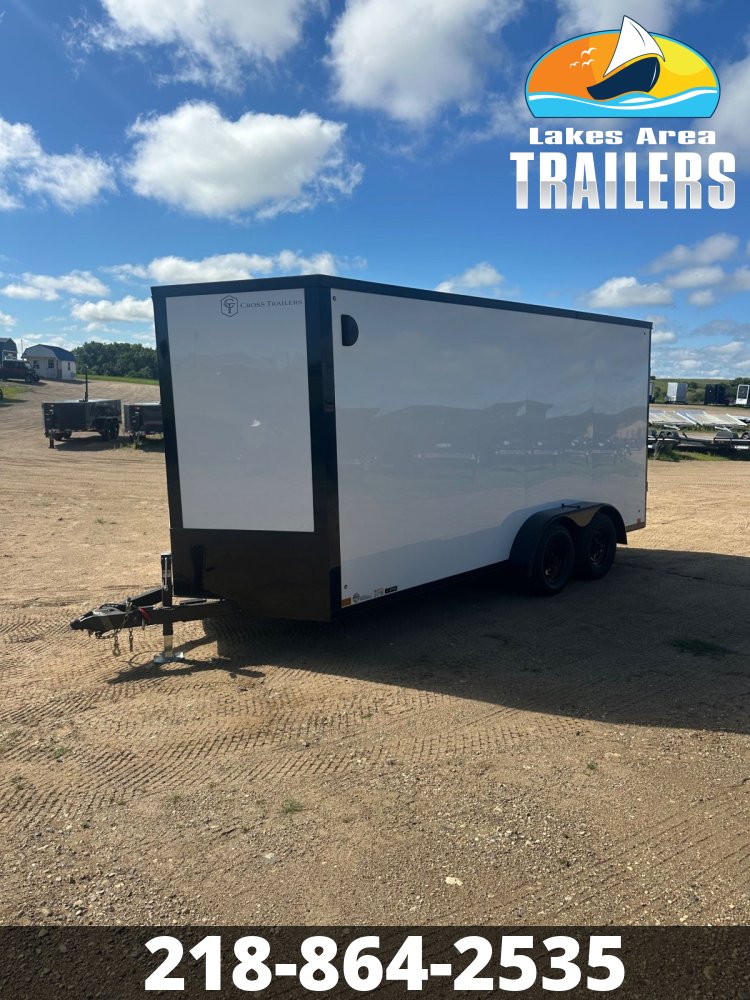 2026 CROSS 7X16 ALPHA WHITE ENCLOSED TRAILER