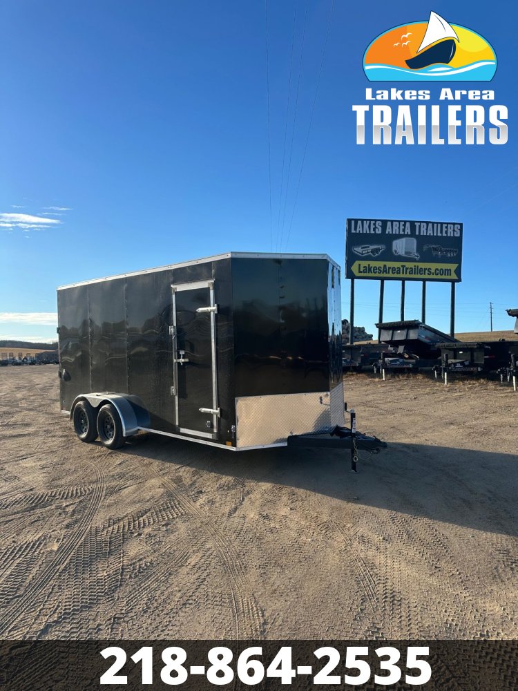 2026 CROSS 7X16 BETA BLACK ENCLOSED TRAILER