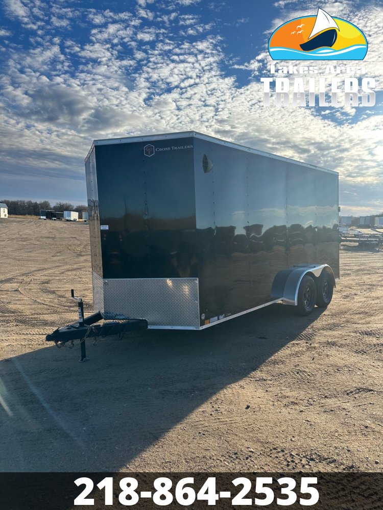 2026 CROSS 7X16 BETA BLACK ENCLOSED TRAILER