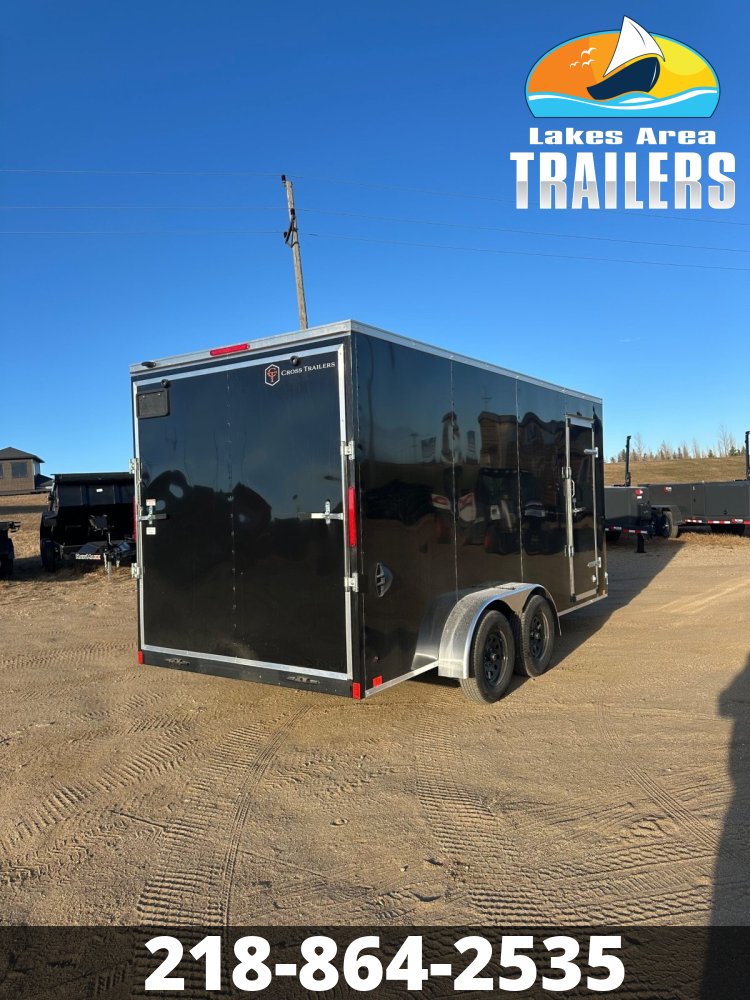 2026 CROSS 7X16 BETA BLACK ENCLOSED TRAILER