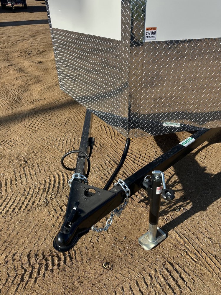 2025 AERO 7X14 WHITE ENCLOSED TRAILER