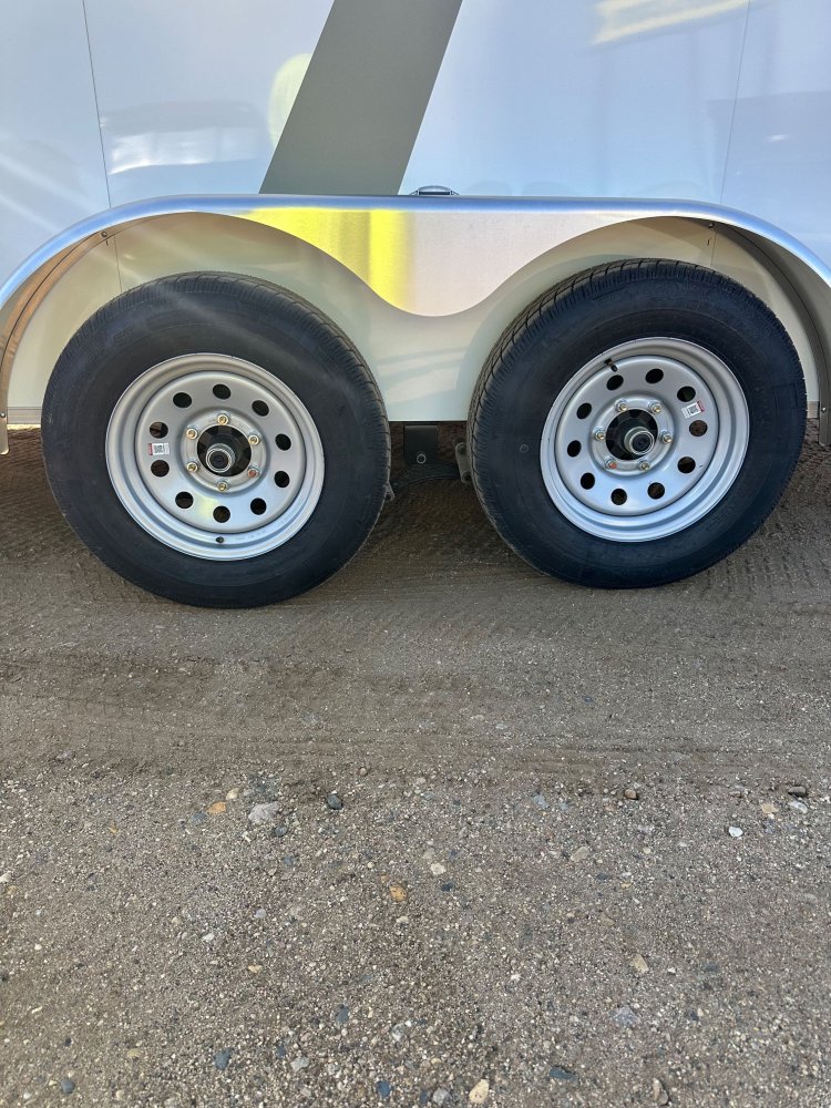 2025 AERO 7X14 WHITE ENCLOSED TRAILER