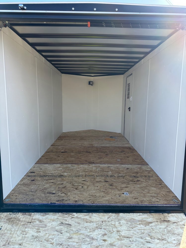 2025 AERO 7X14 WHITE ENCLOSED TRAILER