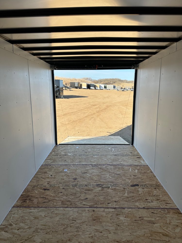 2025 AERO 7X14 WHITE ENCLOSED TRAILER
